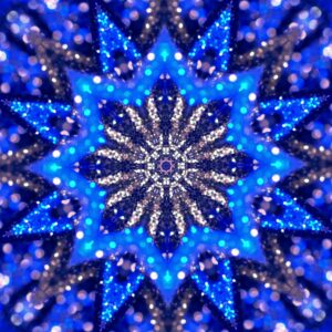 mandala-snowflake kaleidoscope sequence. Abstract background. Kaleidoscopic.Mirror prism, toy effect